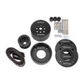 Proflow Gilmer Belt Drive Kit, For Holden V8 EFI 5.0L VN-VS Commodore, Billet Aluminium, Black Anodised
