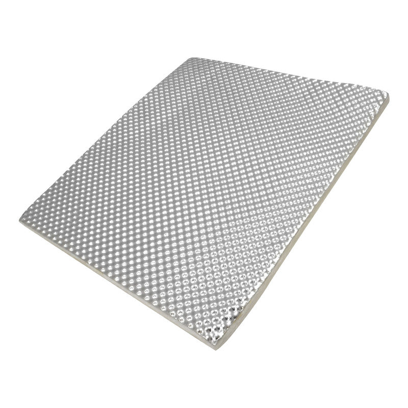 Proflow Aluminium Cool Heat Barrier, 10in. × 11in. Sound Barrier, 1, 500 C, 4.5mm Thick, Self-Adhesive