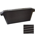 Proflow Intercooler Race Series, Universal Bar & Plate, 600 x 300 x 125mm, 3in. Outlets, Aluminium Black