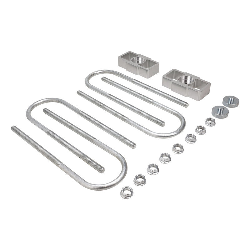 Proflow Lowering Blocks, 1'' Aluminium, Universal & Holden Leaf Spring, Kit