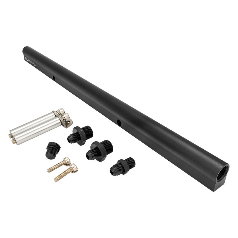 Proflow Intake Manifold Fuel Rail Kit, For Proflow Nissan RB30 Inlet Plenum, Aluminium, Black