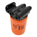 Proflow Billet Remote Universal Filter head,Black, 4 x Side -10 ORB , 1/8 npt Port, 3/4"-16 Thread, Fram HP1 Filter, Kit