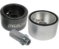 Proflow Oil Filter Adapter, Sandwich Adapter, Billet Aluminium, Silver Anodised, 13/16-16 in, AN10, 1/8in. NPT Port Chev