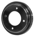 Proflow Crank Pump Pulley, V-Belt, 1-Groove, Aluminum Black For Holden V8 253, 308 Red Motor, Each