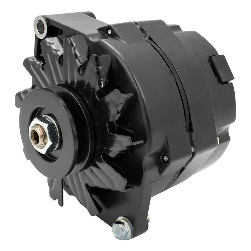 Alternator Power Spark, 140 Amp 1-Wire, Internal Regulator, Black, V-Belt, Chev, Holden, Commodore, Torana, Each