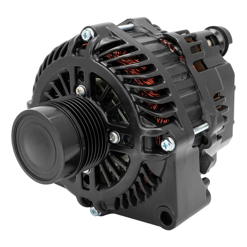 Proflow Alternator Power Spark, 140 Amp, For Holden Commodore LS VE/VF, Internal Regulator, Black, Serpentine Pulley
