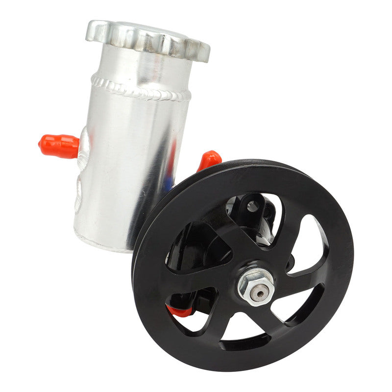 Proflow Power Steering Pump, Cast Iron Power Steering Pump With Mounted Aluminium Tank, 6" Aluminium V-Belt Pulley, Each