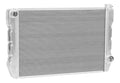 Proflow Radiator, Universal, Fabricated Aluminium Tanks, Natural, 31 in. Wide, 19.00in. High, 2.25 in. Thick, Chev Side Inlet & outlets