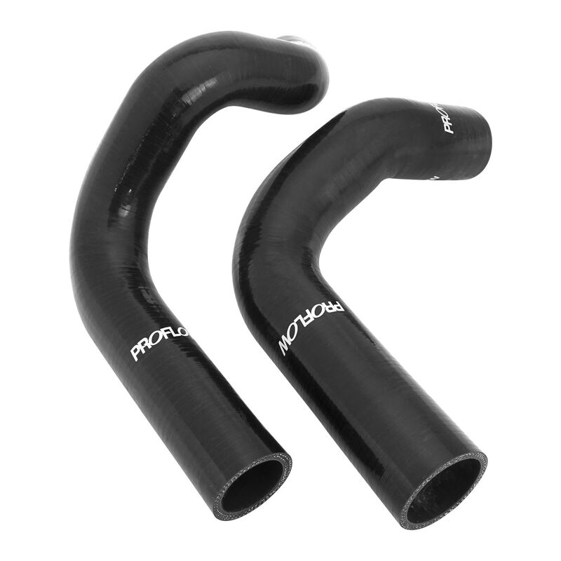 Proflow Radiator Hose Kit, Silicone, Black, 5mm wall, 4 ply, For Ford XW XWGT ZC 351 Windsor, RH Inlet Water Pump, Kit
