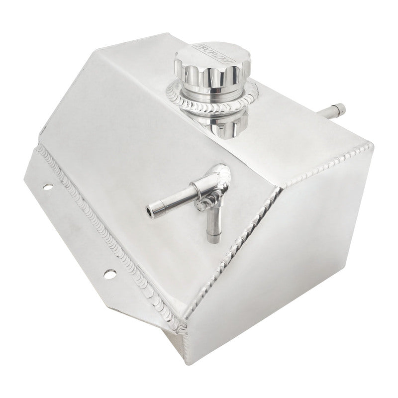 Proflow Coolant Overflow Expansion Tank, For Ford Mustang 2015-2020, Recirculating, Fabricated Aluminium, Polished