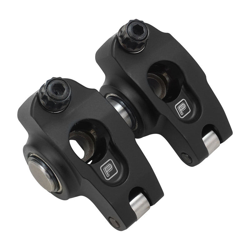 Proflow SuperMax Pro 2024 Aluminium Series II Rocker Arms, Suit Holden V8 VN 5.0L Style Aftermarket Heads, 1.65 Ratio, 7/16'' Shaft Mount, Black, Set