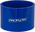 Proflow Hose Tubing Air intake, Silicone, Straight, 1.00in. Straight 3in. Length, Blue