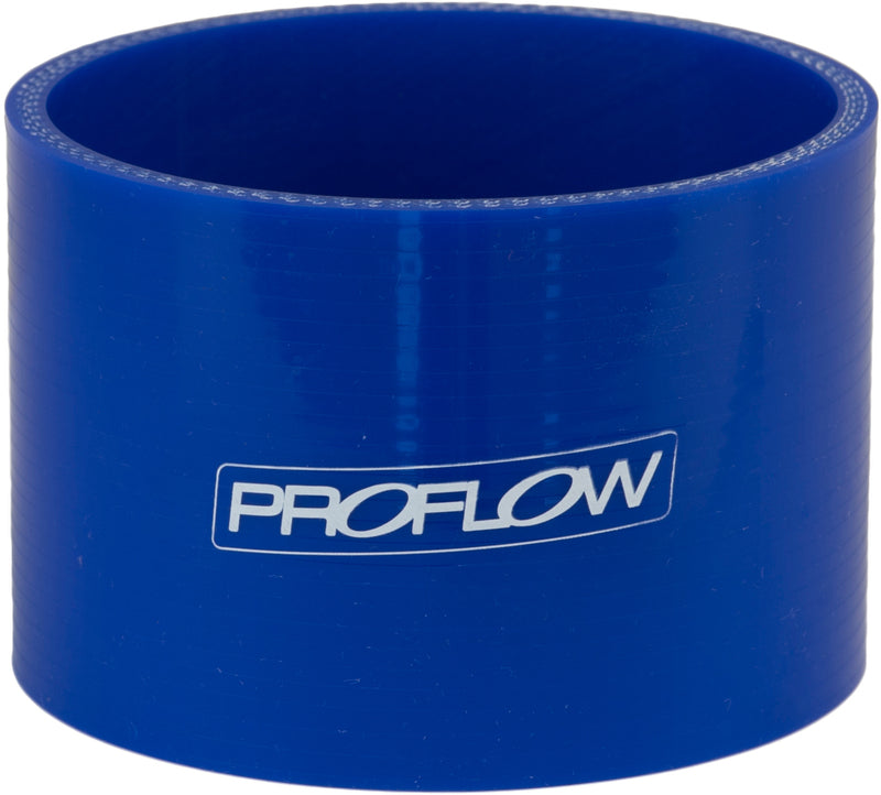 Proflow Hose Tubing Air intake, Silicone, Straight, 3.00'', Blue