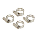 Proflow Hose Clamp Worm Drive, Stainless, 9mm-16mm Range, 4 Pack
