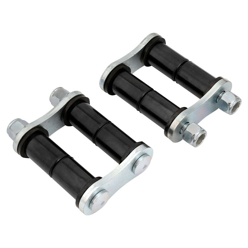 Proflow Leaf Spring Shackle Kit, Rubber Bushings, 57mm, Zinc