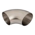 Proflow Stainless Steel Tubing, Exhaust, SS304, 3.50 in., 90 Degree Elbow, Short Turn No Leg, 1.5mm Wall