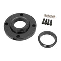 Proflow Universal Black Aluminium Steering Column Floor Mount Plate, Kit