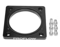 Proflow Throttle Body Adapter, LS LS Chev For Holden Commodore, Billet Aluminium, Natural, 100mm to 4bolt 102mm