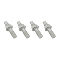 Proflow Turbocharger Studs, Hex Nuts, M10x1.25 x 45mm, Stainless Steel, Natural, Set of 4