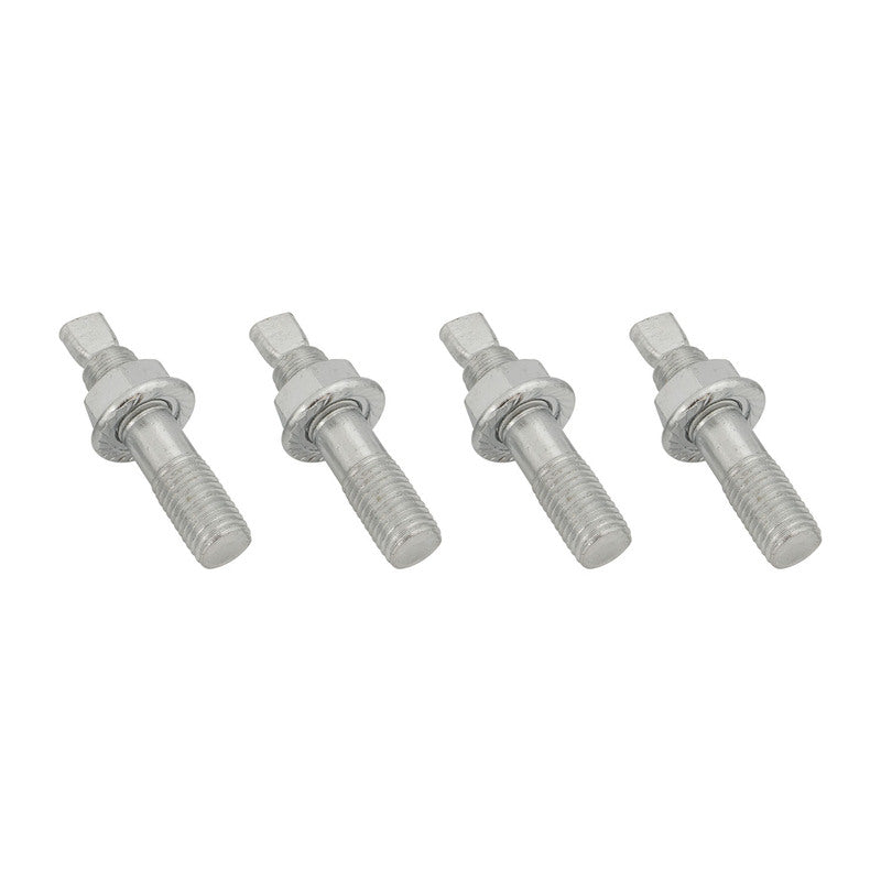 Proflow Turbocharger Studs, Hex Nuts, M10x1.25 x 45mm, Stainless Steel, Natural, Set of 4