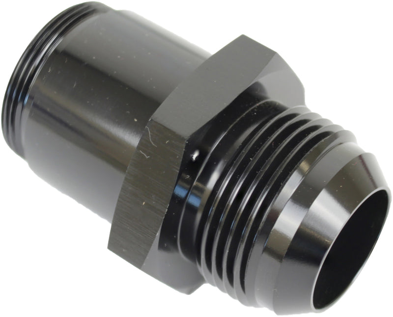 Proflow Thermostat Fitting, -16AN Male to 1-1/4''-20 in. Straight Male, Aluminium, Black Anodised