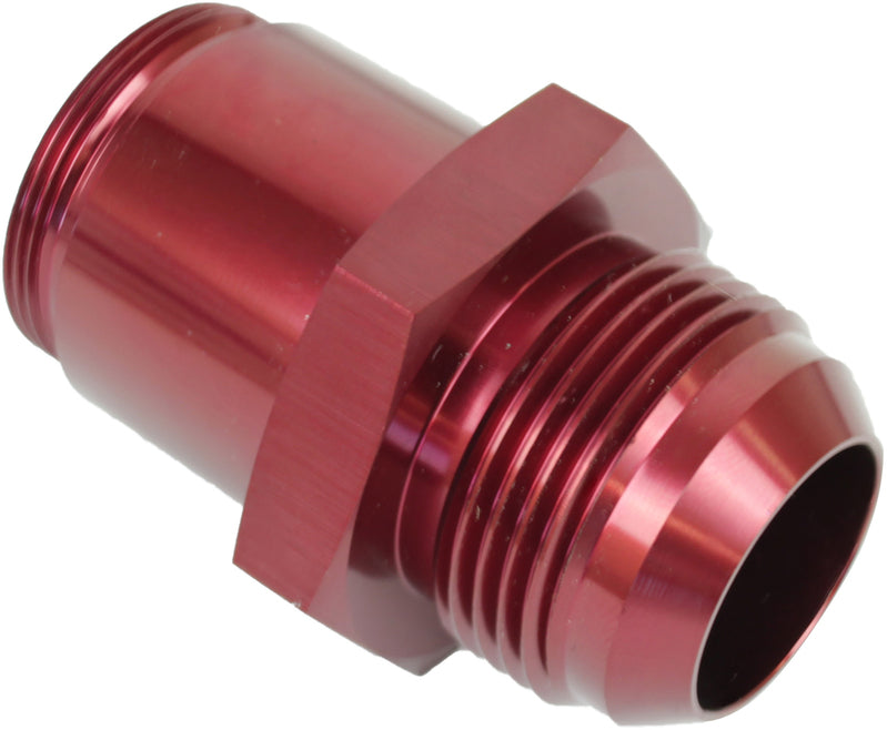 Proflow Thermostat Fitting, -20AN Male to 1-1/4''-20 in. Straight Male, Aluminium, Red Anodised