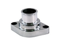 Proflow Aluminium Water Neck, For Chevrolet Straight O'Ring Style Chrome