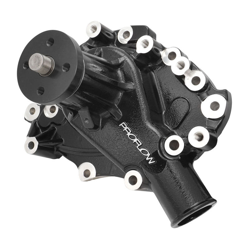 Proflow Water Pump, CoolMax, Mechanical, For Ford 302 351C Cleveland, High-Volume, Aluminium, Black, Each