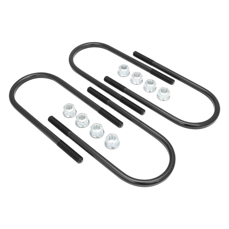 RTS OE, U Bolt, Leaf Spring, Diff Housing, Gen Ford 9in Style, Suit 72mm Tube, 7/16unf, 190mm Total Length Inc Flanged Nuts, Set of 4