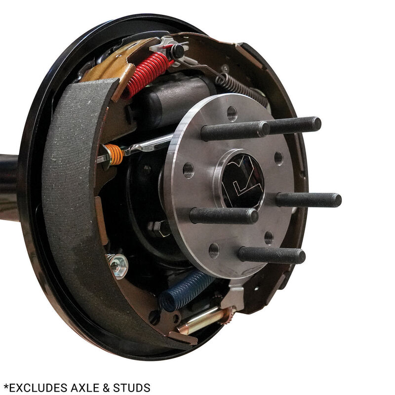 RTS Drum Brake Kit, Complete 11 in. Big Ford Early, Ford 9 in universal, , 5 x 4.5 & 5 x 4.75"Bolt Circle, 2.5" Offset Backing Plates with brakes, Set