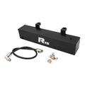 RTS Transmission Overflow Catch Can, TH400, Rectangular, 600ml Capacity, Aluminium, Black Powdercoated