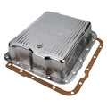 RTS Transmission Pan, Extra Capacity, Steel, Ribbed Chrome, GM Chev Holden, Commodore, 700R4, 4L60, 4L60E, 4L65E,  Each