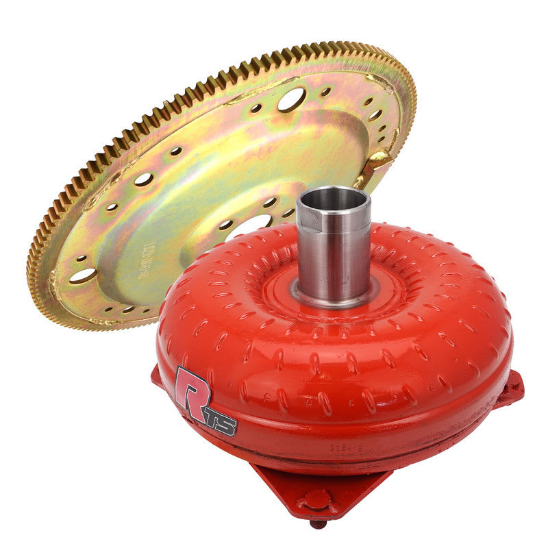 RTS Bandit Plus 10, High Stall Torque Converter & Flexplate Package, SB Ford C4 26 Spline, 2400-2800 Stall, 650HP, Each