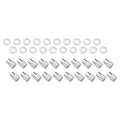 Wheel Lug Nut kit, Chrome Dome Medium Mag, Length 1.38, M12 x 1.5, 0.55 Shank Set of 20