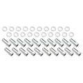 Wheel Lug Nut Kit, Chrome, Cragar, Weld, SST Open End Mag, Length, 1.91, 1/2', 1.380 inch Shank Set of 20