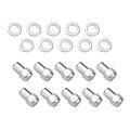 Street Pro Wheel Lug Nut Kit, Chrome, Suits 002 / 005 Street Pro Mag Wheel, Length 1.527 Total Length, 1/2, .775 shank, With .119 Washers, Set of 10