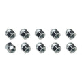 Wheel Lug Nut Kit Chrome, Acorn Open End Bulge, Length, 0.87, 1/2 inch, Set of 10