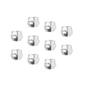 Wheel Lug Nut Kit Chrome, Acorn Open End Bulge Length, 0.87, 14 x 1.50, Set of 10