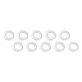 Street Pro Wheel Lug Nut Washers, Chrome Mag Wheel Lug Nut Washers, Set of 10, 2.8mm T / 27mm OD x