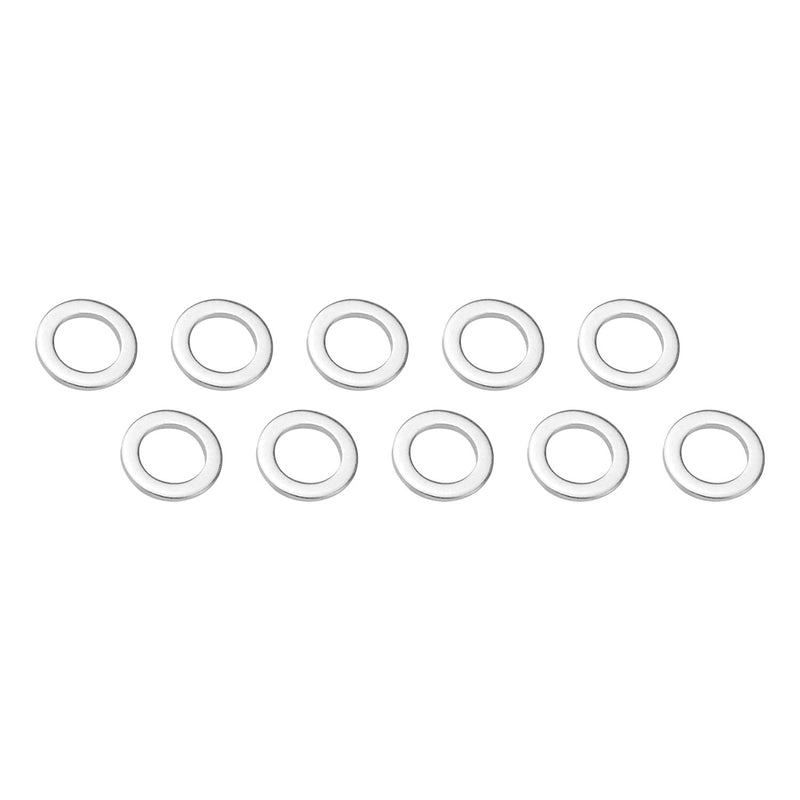 Street Pro Wheel Lug Nut Washers, Chrome Mag Wheel Lug Nut Washers, Set of 10, 2.8mm T / 27mm OD x