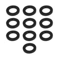 Street Pro Wheel Lug Nut Washers, Black Thick Mag Wheel Lug Nut Washers, Set of 10, 5mm T / 27mm OD