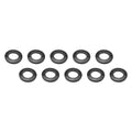 Street Pro Wheel Lug Nut Washers, Black, SST, Set of 10, 4mm T / 31.8mm OD