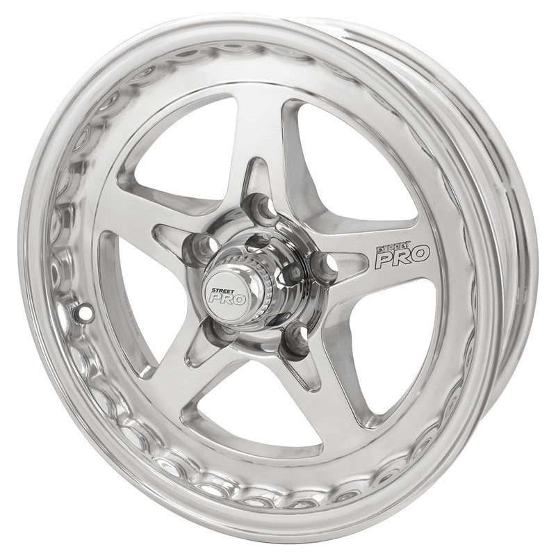 Street Pro ll Convo Pro Wheel Polished 15x4'' For Ford Bolt Circle 5 x 4.50'' (-13) 2.0'' Back Space