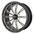 Street Pro 009 Series Forged Wheel, Front 17x6'' / 3.75'' Backspace (+6) / 5x4.50" Bolt Circle Ford, Gloss Black Milled