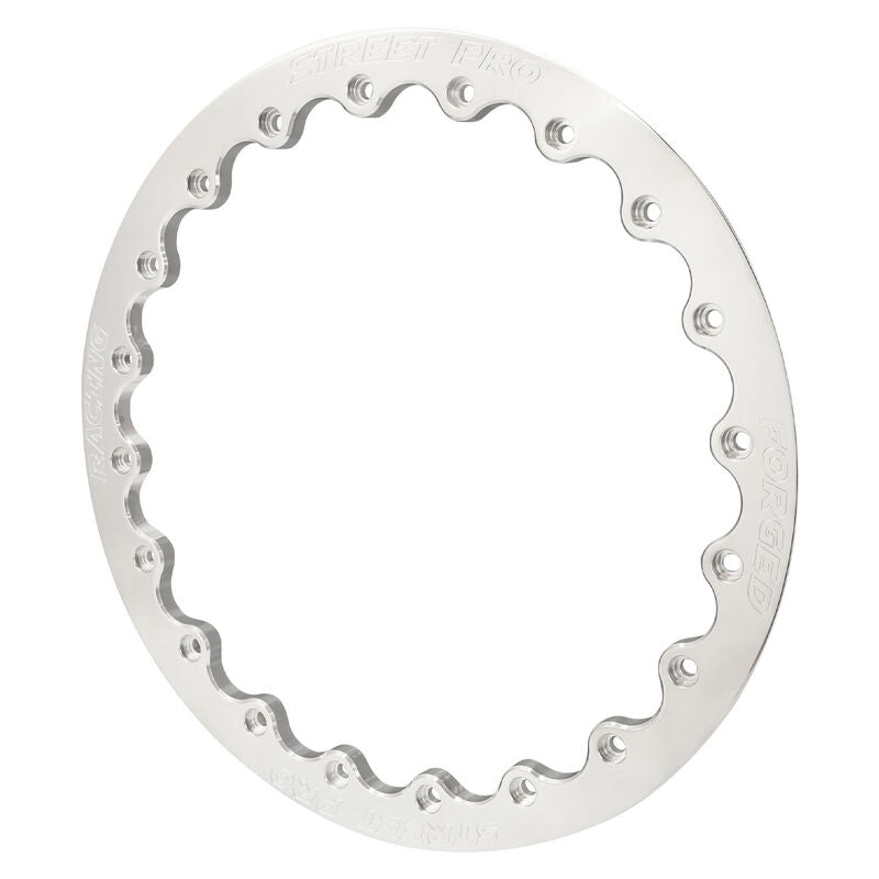 Street Pro 009 Series Rear Beadlock Ring 15'', Polished, Billet Aluminium, Each
