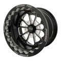 Street Pro 009 Series Forged Wheel, Rear Beadlock 15x10'' / 3.50'' Backspace (-51) / 5x4.75" Bolt Circle Chevrolet, Gloss Black Milled