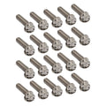 Street Pro Wheels Beadlock Ring Bolt & Washer Kit, Titanium, 5/16''-18 Thread, 1.00'' UHL (25mm), 20 Pack
