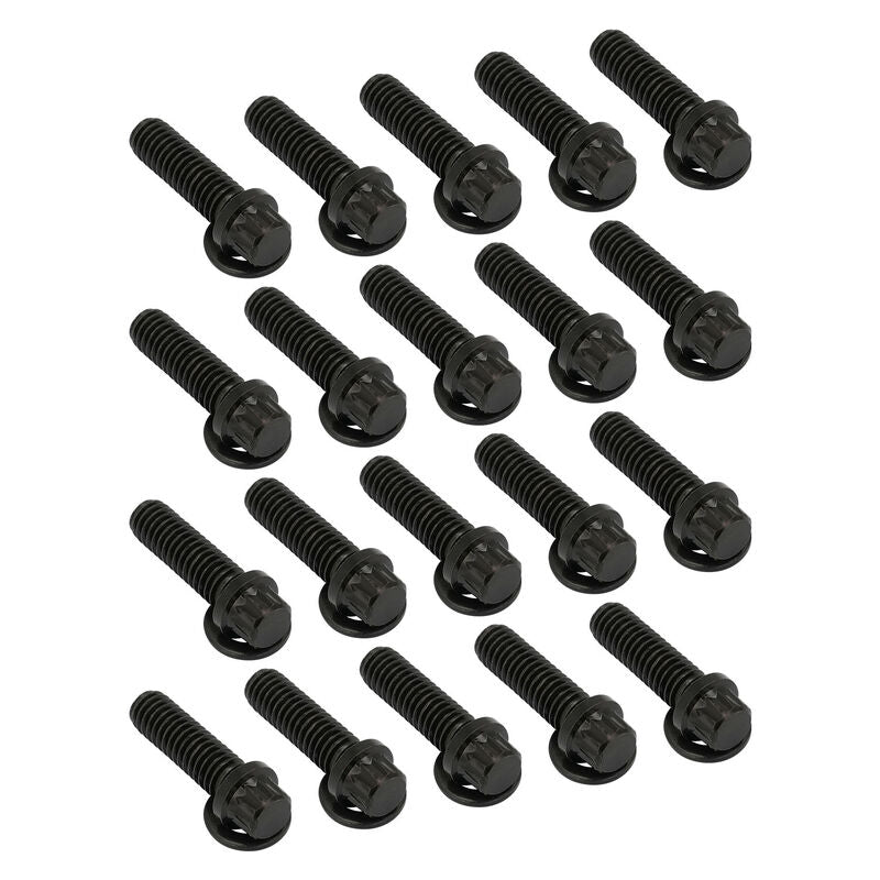 Street Pro Wheels Beadlock Ring Bolt & Washer Kit, 5/16''-18 Thread, 1.00'' UHL (25mm), 20 Pack