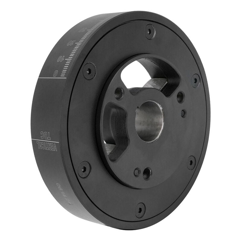 VPW SFI Harmonic Damper Balancer, Steel, SB Chev V8 400ci, Satin Black 6.75'' Diameter, External Balance , Each