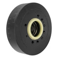 VPW Harmonic Damper Balancer, Steel, SB Ford V8, Late Model Satin Black 6.40'' Diameter, 50oz External Balance , Each